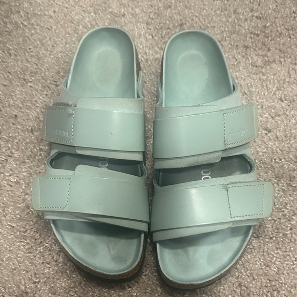 Birkenstock Shoes - Birkenstock Mint Blue Sandals